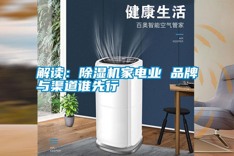 解讀：除濕機家電業 品牌與渠道誰先行