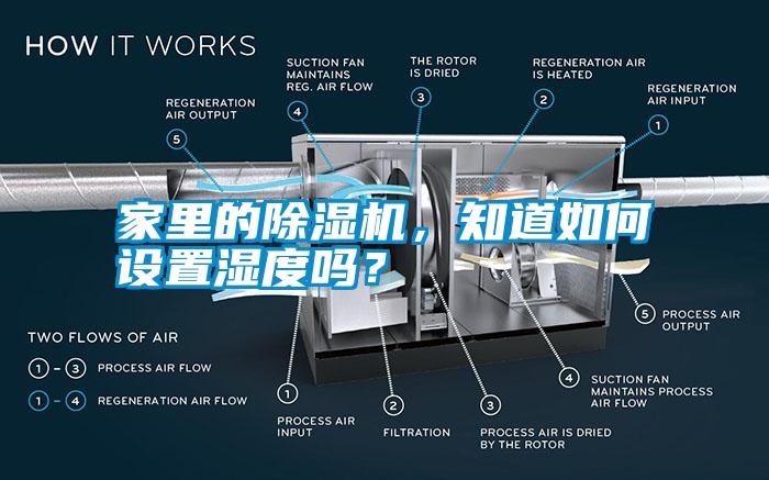 家里的除濕機，知道如何設置濕度嗎？