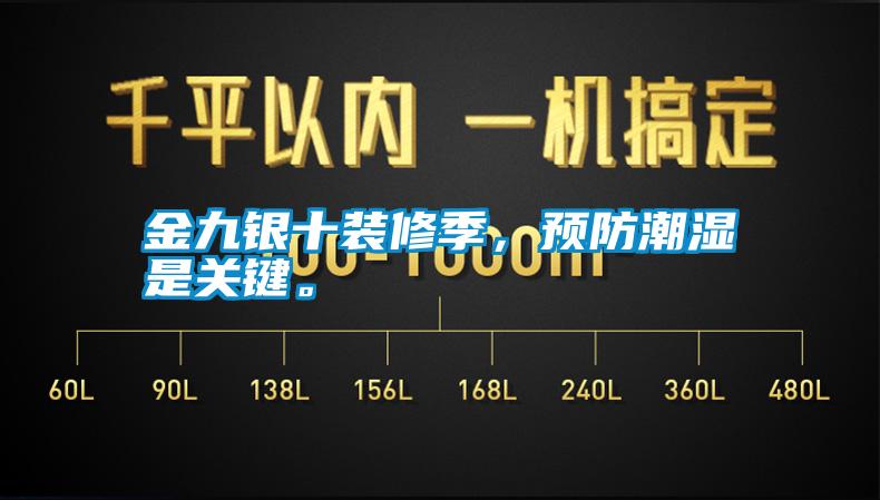 金九銀十裝修季，預防潮濕是關鍵。