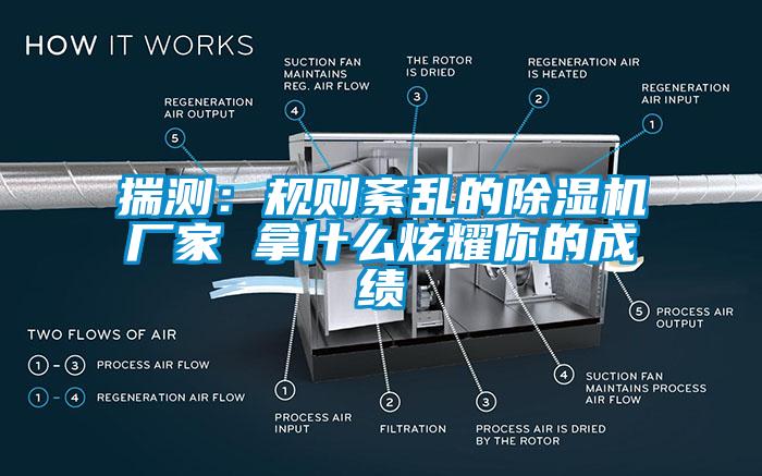 揣測：規則紊亂的除濕機廠家 拿什么炫耀你的成績