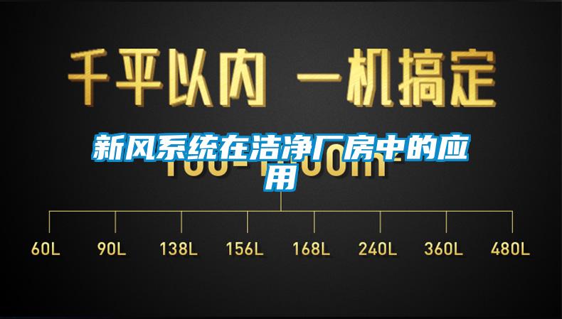 新風系統在潔凈廠房中的應用