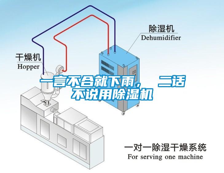 一言不合就下雨， 二話不說用除濕機