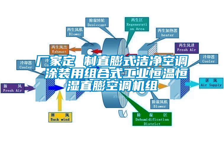 廠家定 制直膨式潔凈空調 涂裝用組合式工業恒溫恒濕直膨空調機組