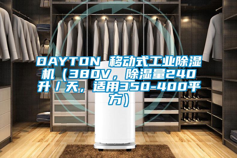 DAYTON 移動式工業除濕機（380V，除濕量240升／天，適用350-400平方）