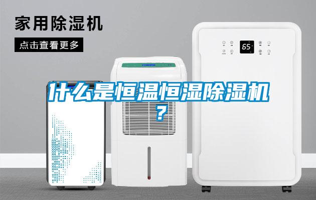 什么是恒溫恒濕除濕機？