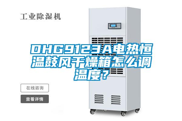 DHG9123A電熱恒溫鼓風干燥箱怎么調溫度？