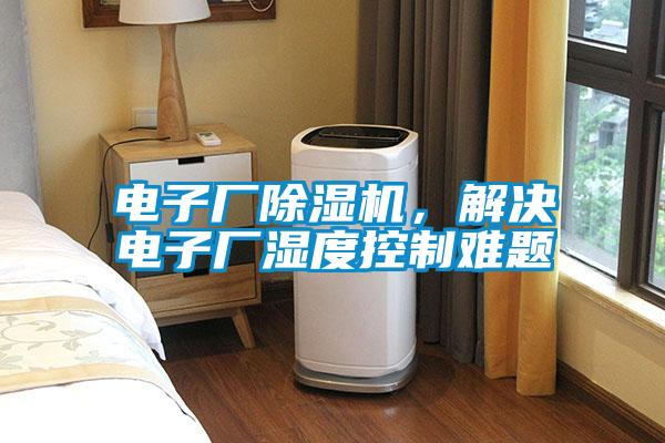 電子廠除濕機，解決電子廠濕度控制難題