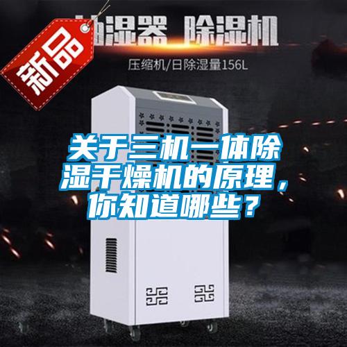 關于三機一體除濕干燥機的原理，你知道哪些？