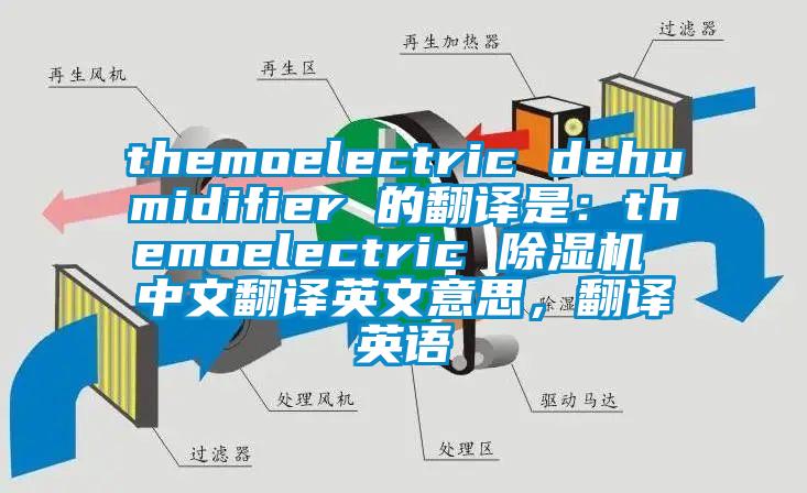 themoelectric dehumidifier 的翻譯是：themoelectric 除濕機 中文翻譯英文意思，翻譯英語