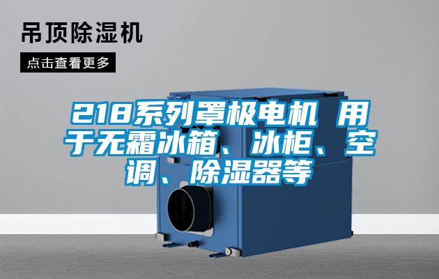 218系列罩極電機 用于無霜冰箱、冰柜、空調、除濕器等