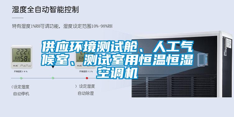 供應環境測試艙、人工氣候室、測試室用恒溫恒濕空調機