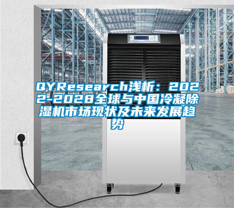 QYResearch淺析：2022-2028全球與中國冷凝除濕機市場現狀及未來發展趨勢