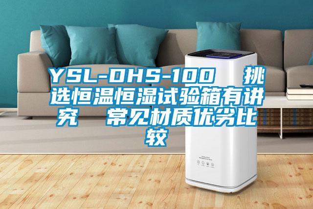 YSL-DHS-100  挑選恒溫恒濕試驗箱有講究  常見材質優劣比較