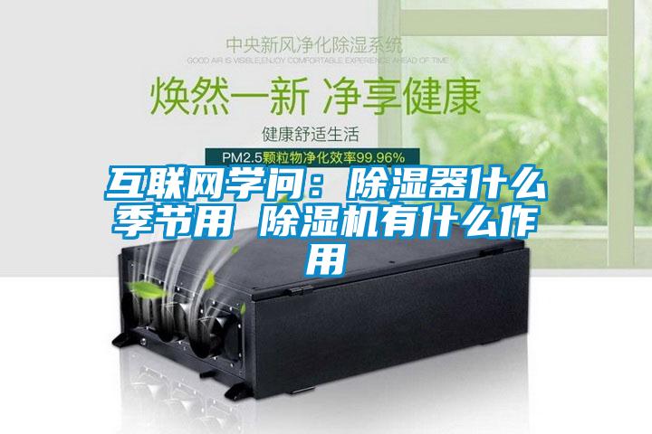 互聯網學問：除濕器什么季節用 除濕機有什么作用