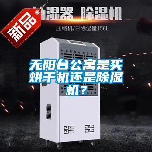 無陽臺公寓是買烘干機還是除濕機？