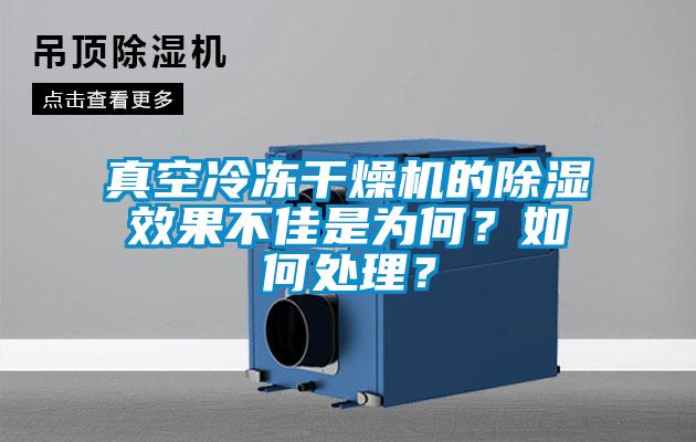 真空冷凍干燥機的除濕效果不佳是為何？如何處理？