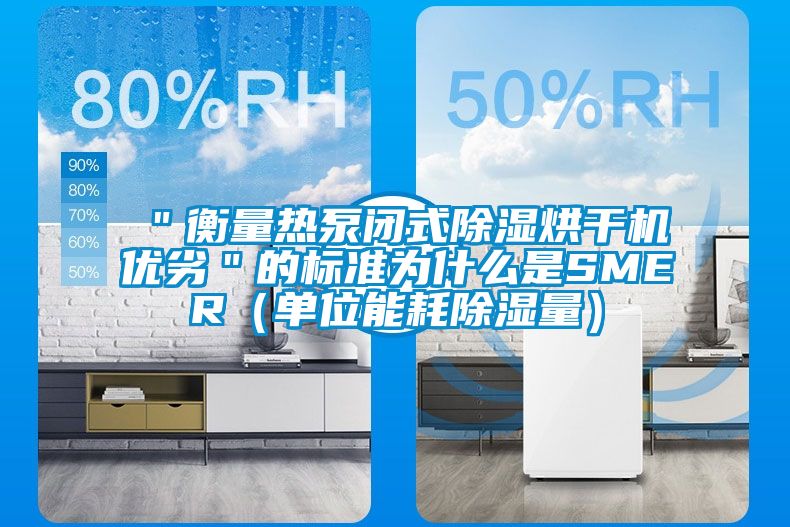 ＂衡量熱泵閉式除濕烘干機優劣＂的標準為什么是SMER（單位能耗除濕量）