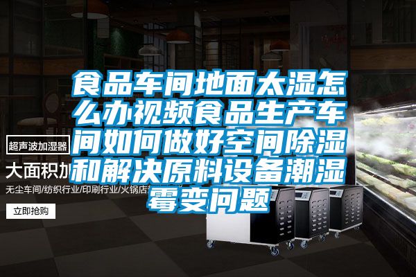 食品車間地面太濕怎么辦視頻食品生產車間如何做好空間除濕和解決原料設備潮濕霉變問題